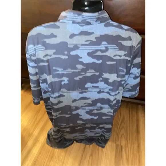 Travis Mathew Golf‎ Polo Shirt Men's Size 3XL Performance Beachside Stealth Blue - Picture 3 of 7